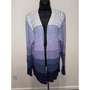 Alfred Dunner Open Front Cardigan Sweater Womens Size 2X